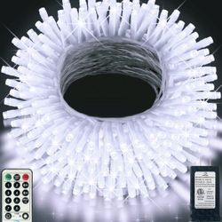 438ft String Lights 1200 LED Extra Long Christmas Lights with Remote 8 Lighting Modes & Timer Memory Outdoor Waterproof Decorations for Home Xmas Tree