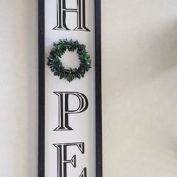 "HOPE" Wall Sign