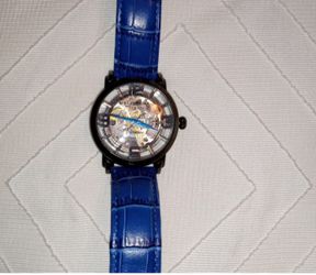 Stuhrling Blue Croc Automatic Watch Exclusive 🔥