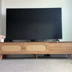Boho Rattan TV Stand