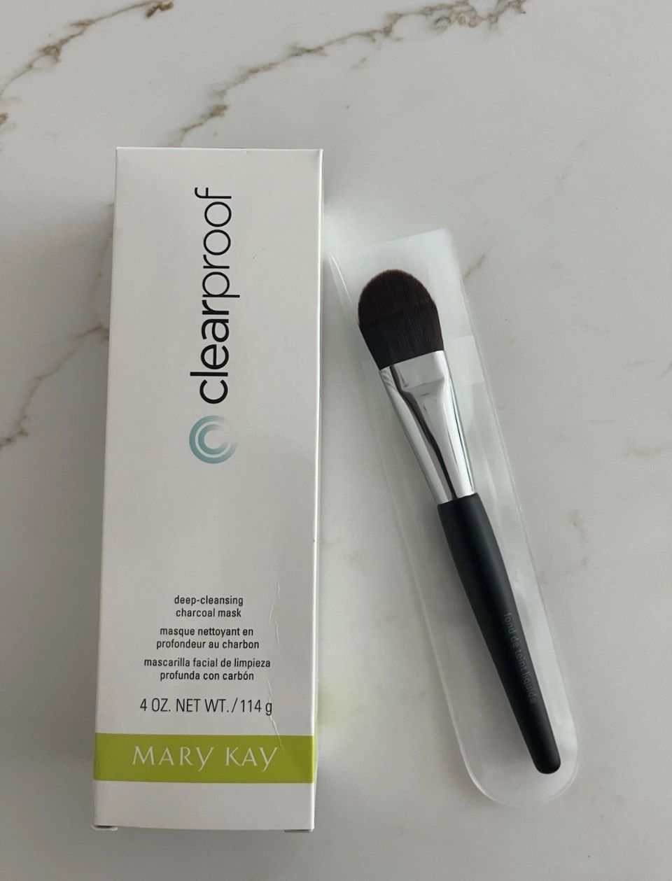 Mary Kay Clear Proof Deep Cleansing Charcoal Mask with  Applicator Brush
