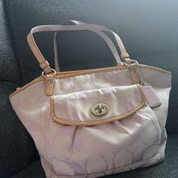 Vintage Coach Leah Tote Bag