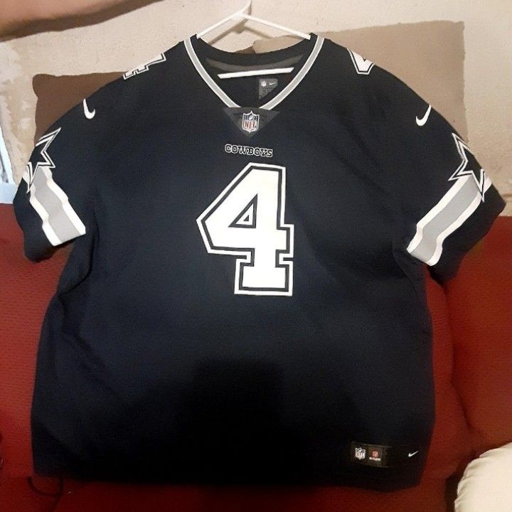 Dallas Cowboys Official NFL Nike Dak Prescott 3X Navy Blue Dri-Fit Jersey