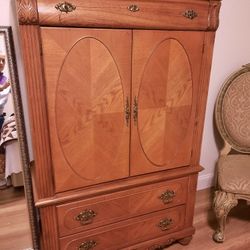 Wooden Armoire/clothing Chest