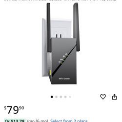 2025 WiFi 6 Range Extender, 2.4Gbps Home Signal Booster, 12X Faster Dual Band...