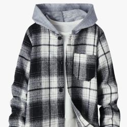 Boys Flannel  Shirt (Black)