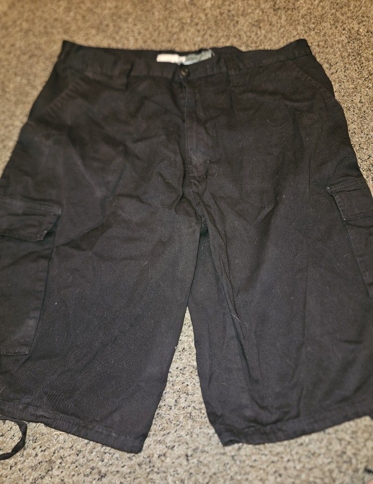 $12 Obo Men's Black Cargo Shorts Size 40 💥Summer/Father's Day 💥