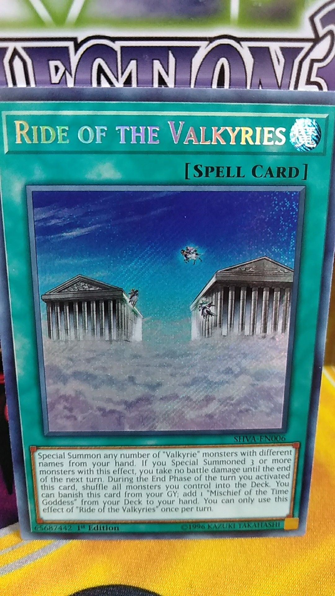 YUGIOH RIDE OF THE VALKYRIES SECRET RARE MINT CONDITION!!!