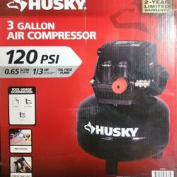 Husky~ 3 Gallon 120psi Air Compressor 
