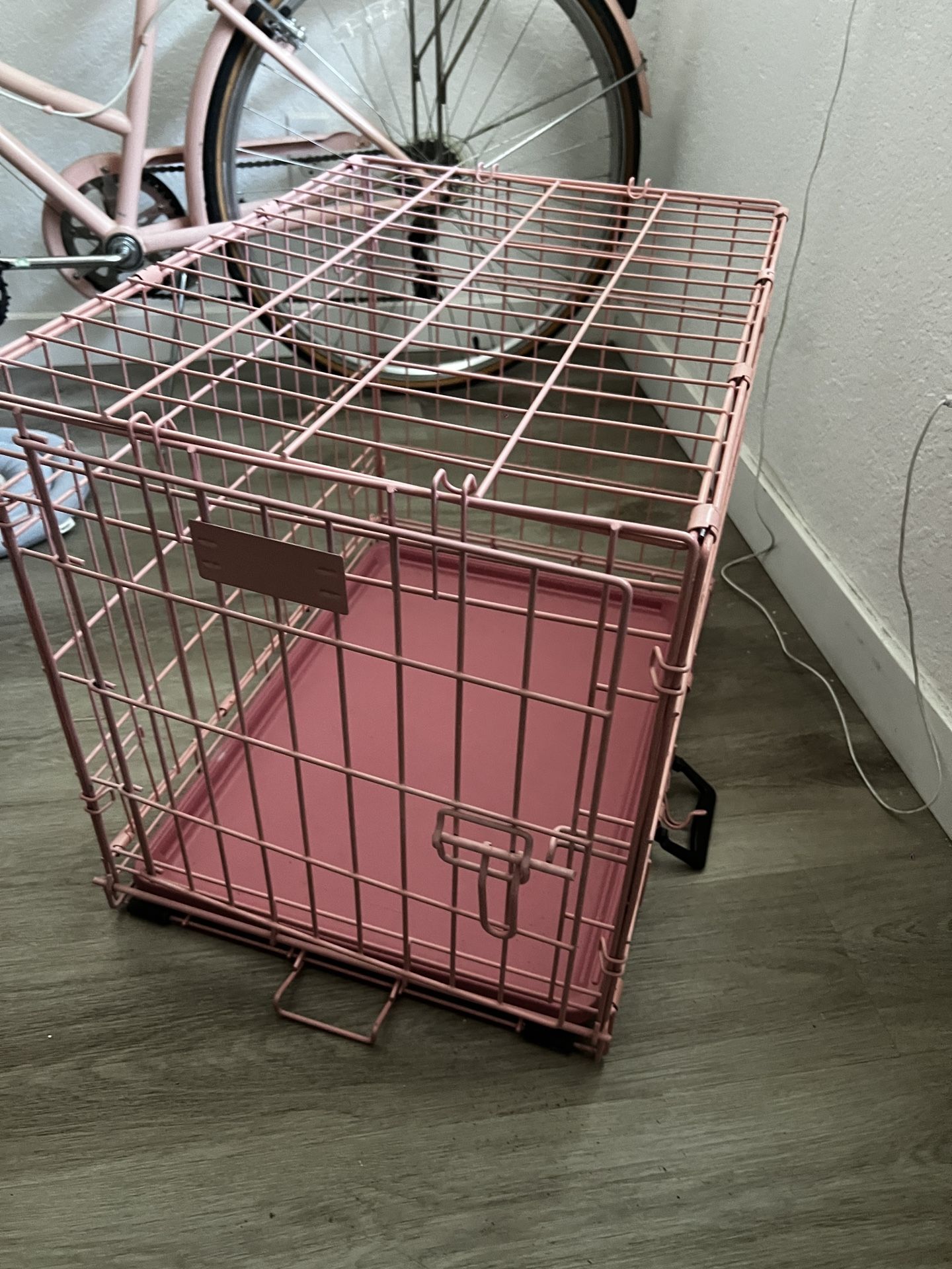 Pink Medium Size Dog Crate