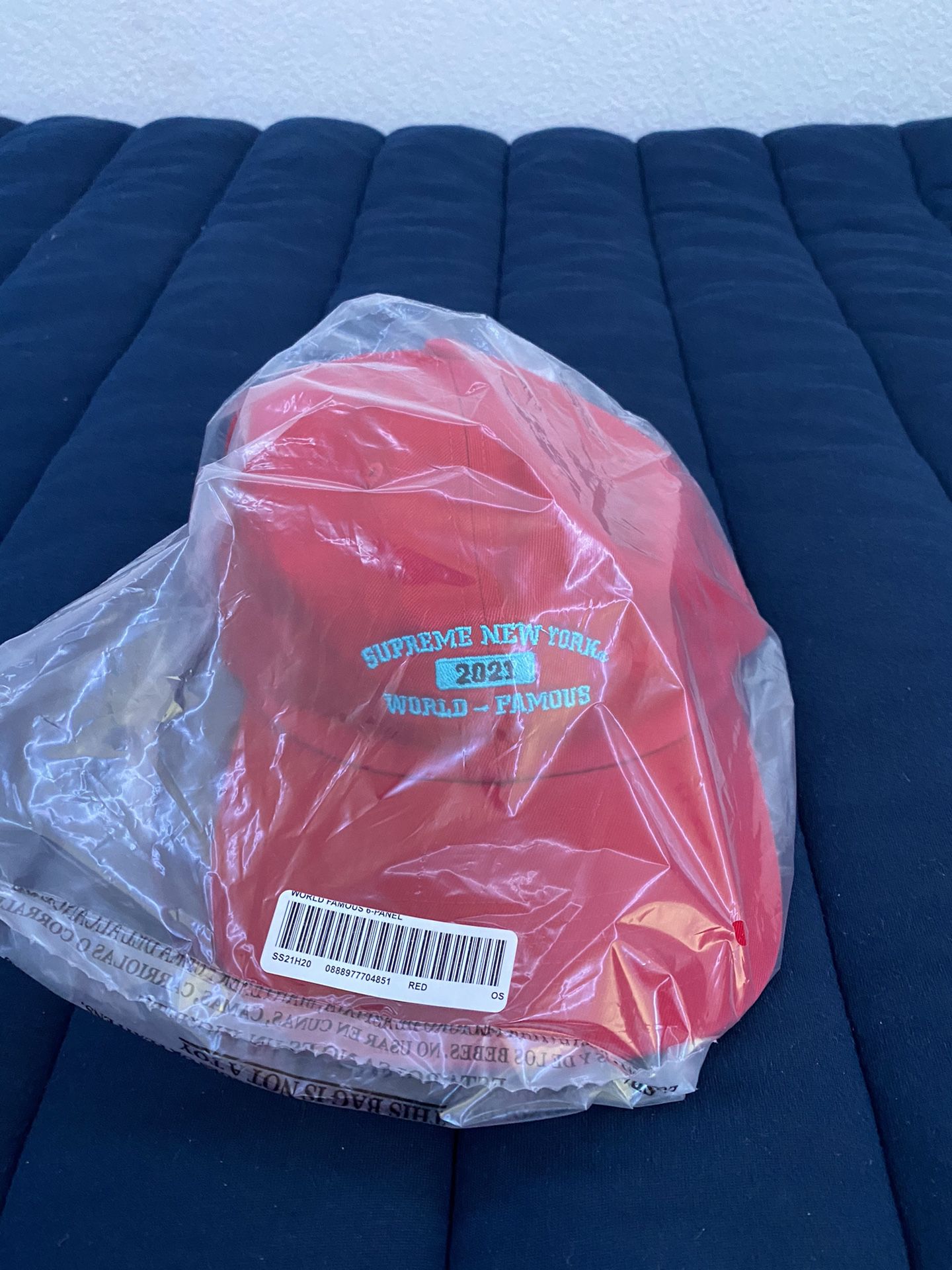 Red World Famous Supreme Hat