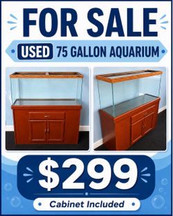 75 gallon aquarium Cabinet/Stand Included