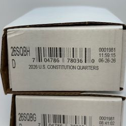 2026 P US Constitution Quarters Bags - IN HAND