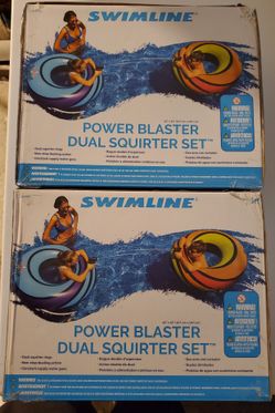 Dual 42" Float Rings With Water Guns Built In