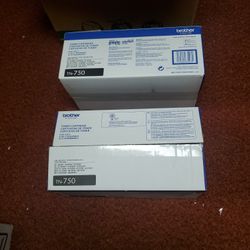 Brother TN-750 Toner Cartridges - Part Used