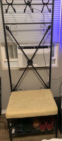 Hall tree with bench