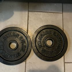 Standard  Coated 2x 25 Pound Weights plate