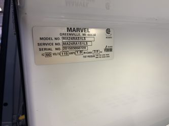 Marvel MP24FAS4LS Bar Back Compact Refrigerator 