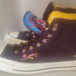 Converse Chuck 70 High Dia De Muertos Dark Fuchsia Prpl Yllw 2022 Men's 8 W 10