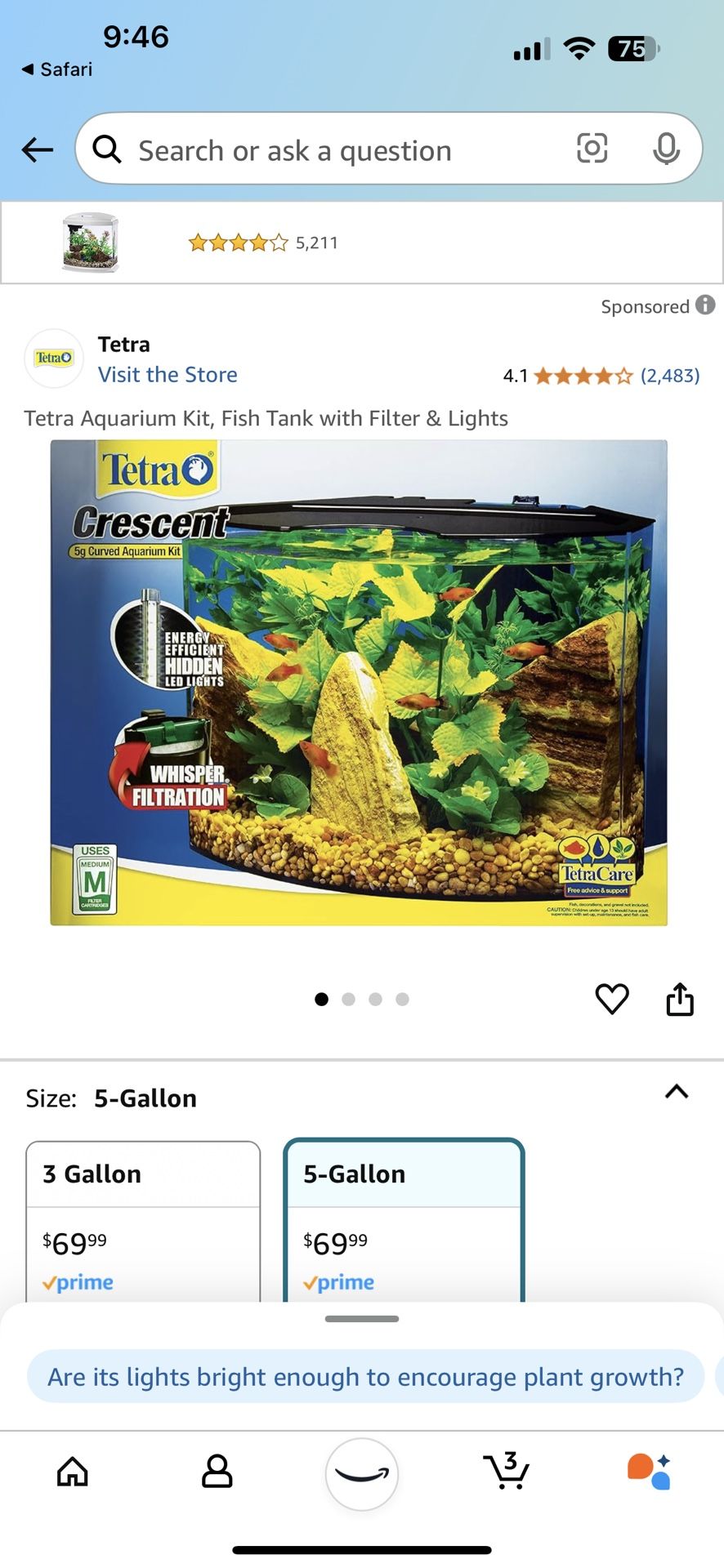 Tetra 5g Aquarium