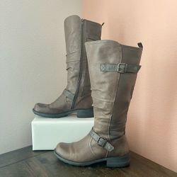 Earth Origins by Earth Penelope Wide Calf Boots in Brown-8 1/2M