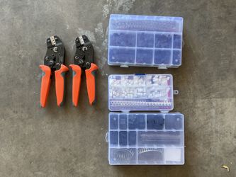 JST crimping tools, plus connectors
