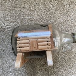 Log Cabin In A Gallon Bottle 