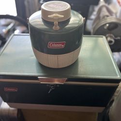 Coleman Cooler and Water Jug