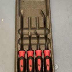 Snap-on Tools 4 pc Instinct® Soft Grip Seal Removal Tool Set (Red)