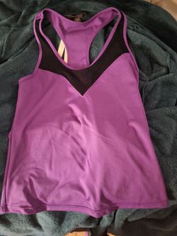 Purple With Black Mesh Tank 