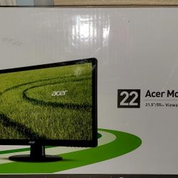 New Sealed Acer Full HD 1920 x 1080 LED 22" Color Monitor 