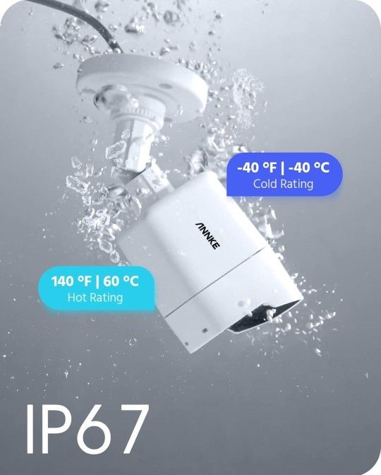 ANNKE 8 Channel 8 Camera Security System H.265+ DVR Recorder with 2TB HDD and 8X 5MP【5MP Super HD & 100 ft Night Vision】See enhanced 2K 5MP Super HD