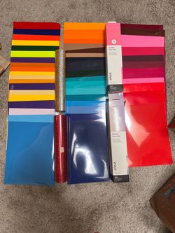 Heat transfer vinyl sheets and rolls