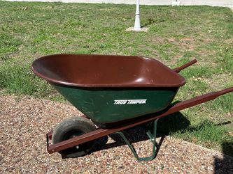 True Temper 6-cu ft 1 Wheel Steel Wheelbarrow
