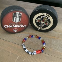 Florida Panthers #19 Matthew Tkachuk Beaded Bracelet 
