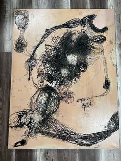 Unique oversized abstract wall art