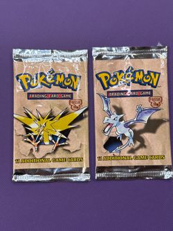 Vintage Pokémon Fossil  Booster Packs - Wrapper Only - Open No Cards Mint
