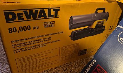 DEWALT 80,000 BTU Forced Air Kerosene/Diesel Heater – DXH80KTHC