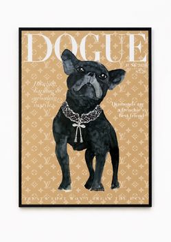 French bulldog large wall art