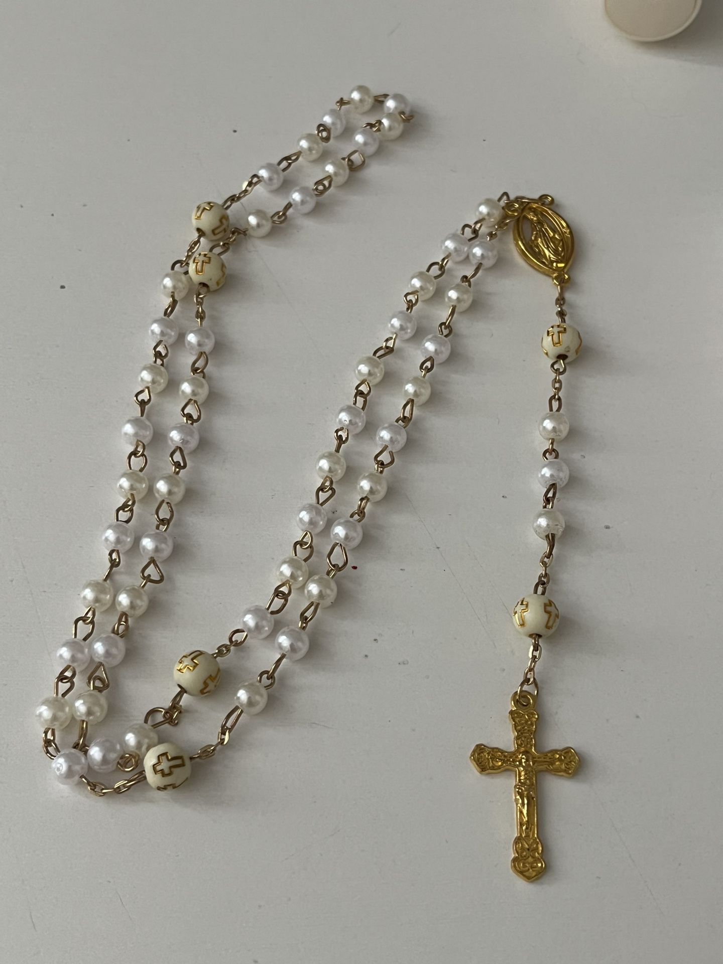 Handmade Rosary (White)