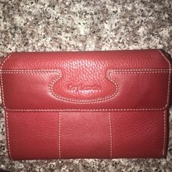 Guy Laroche Red Leather Wallet