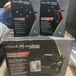 Black Widow Premium Airbrush Kit Completely New 