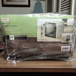 Petco Midwest Premium Grey Crate Cover For Dogs 36" L 