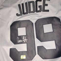 Aaron Judge Signed Autograph COA Jersey Auto Autographed New York Yankees 