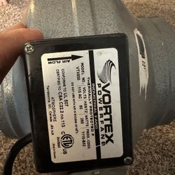 VTX 1000 - Vortex 10 Inch Powerfan Inline Duct Fan. (Tested)