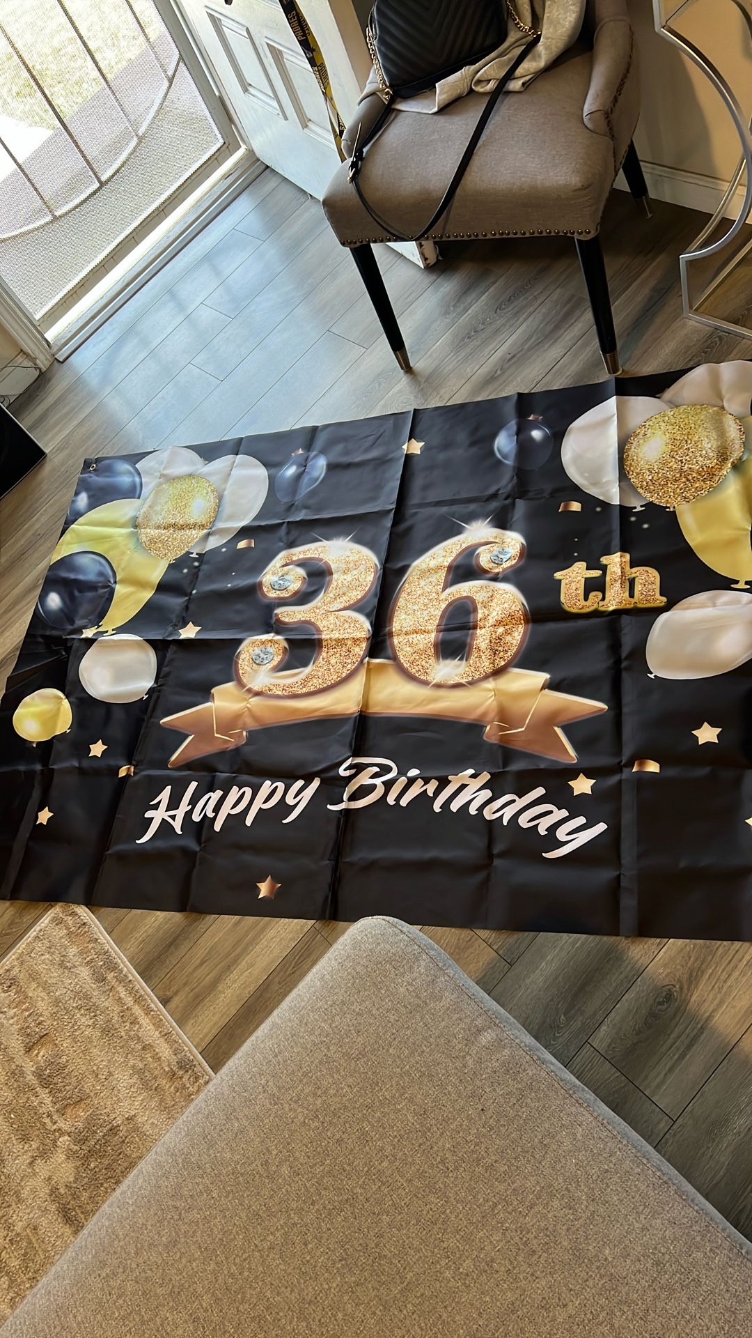 36th Birthday Deco.