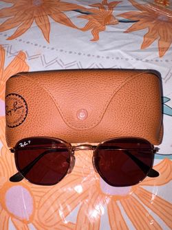 Ray-Ban Polarized Hexagonal Sunglasses with Case