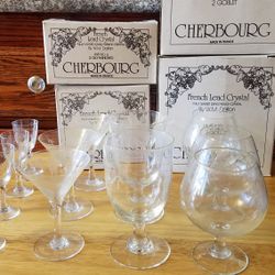 French Lead Crystal Cherbourg 15 Pieces $ 50.00.