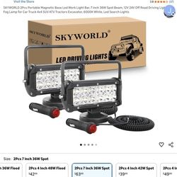 Magneticoff Road Lights Cig Plug In New