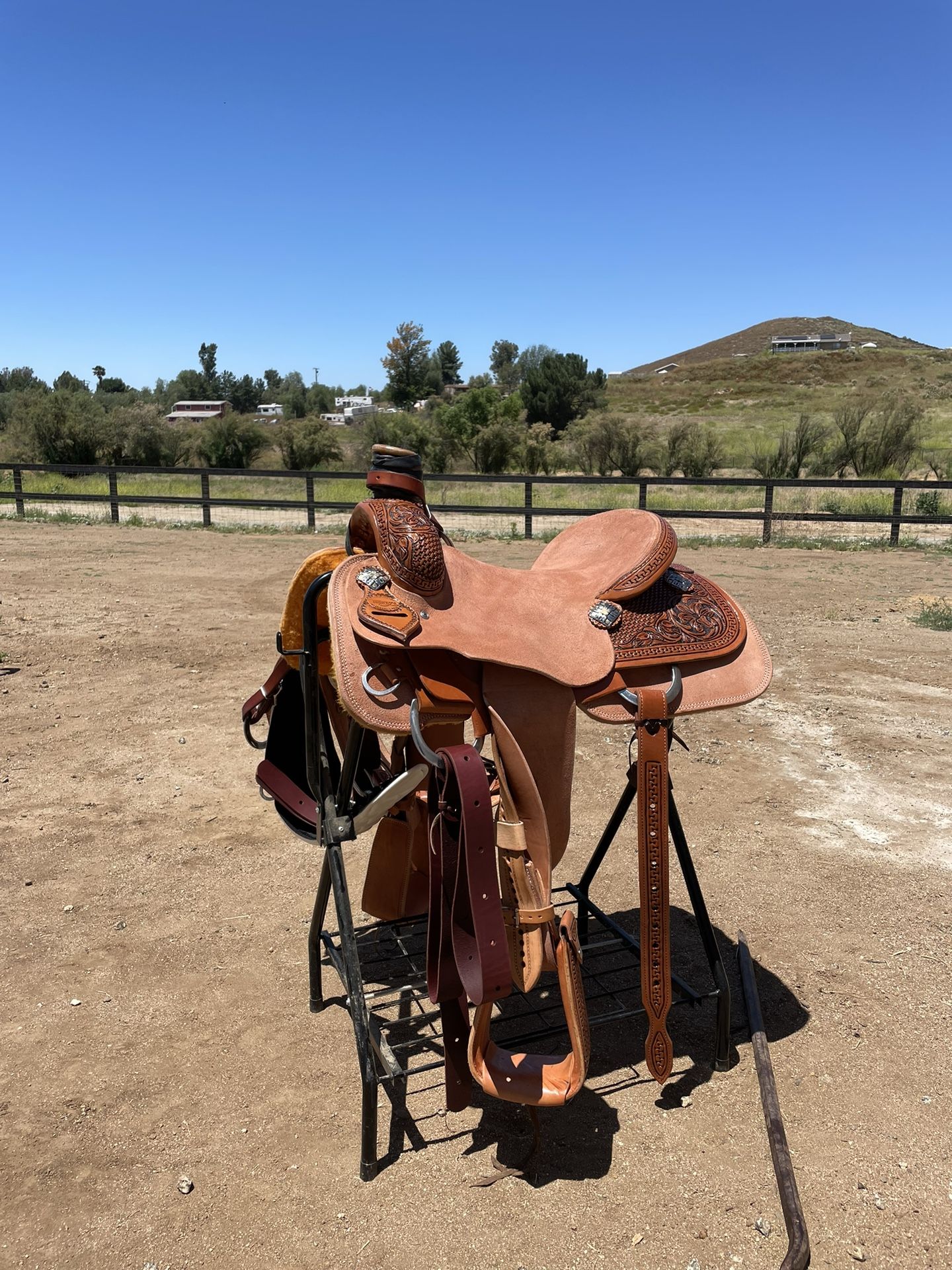 Teskeys Team Roping Saddle